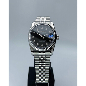 Custom Seiko Mod • Black Diamond DateJust • 36mm